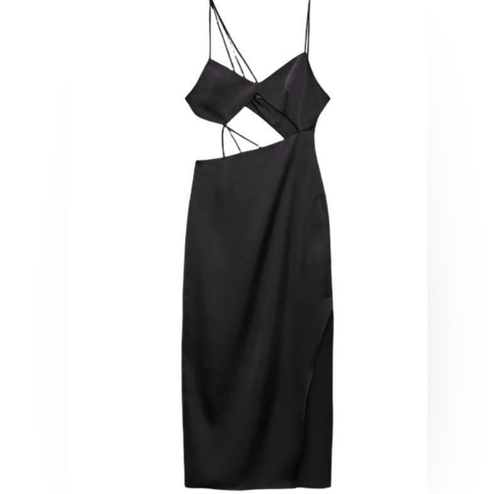 Zara Black Asymmetrical Dress